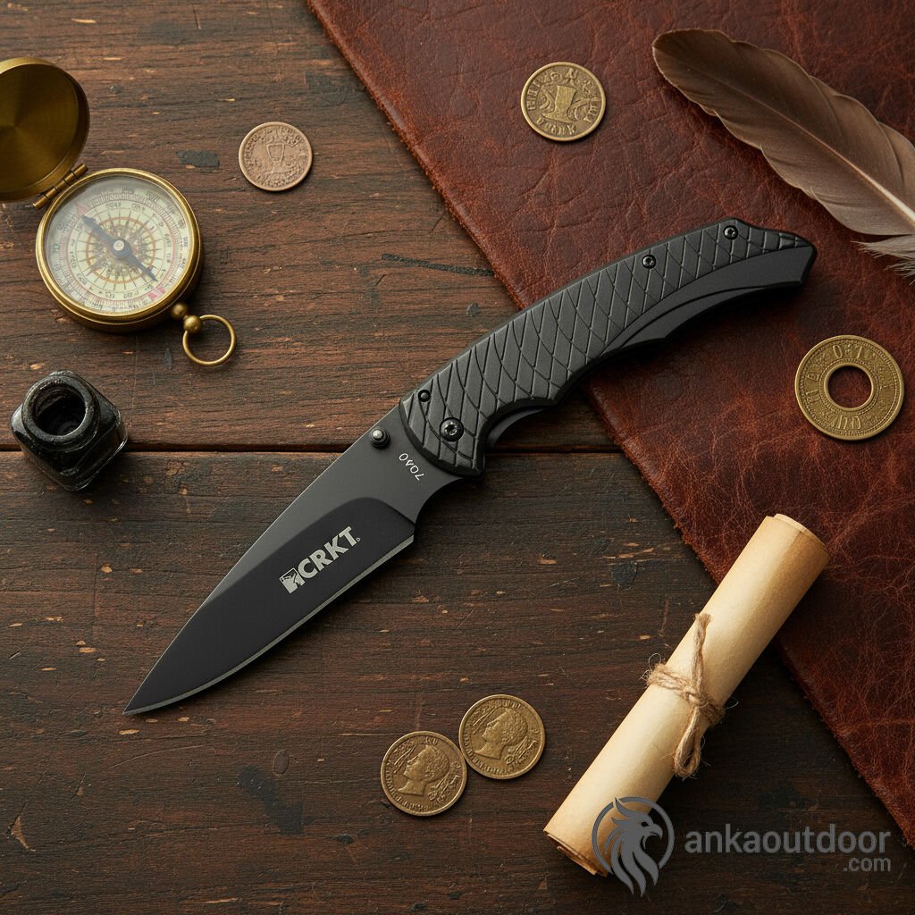 CRKT 7040 Cobia Siyah Cep Çakısı