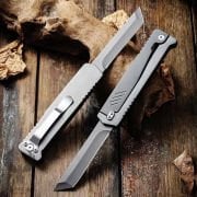 Gun Metal Gravity Mekanik Tanto Bıçak