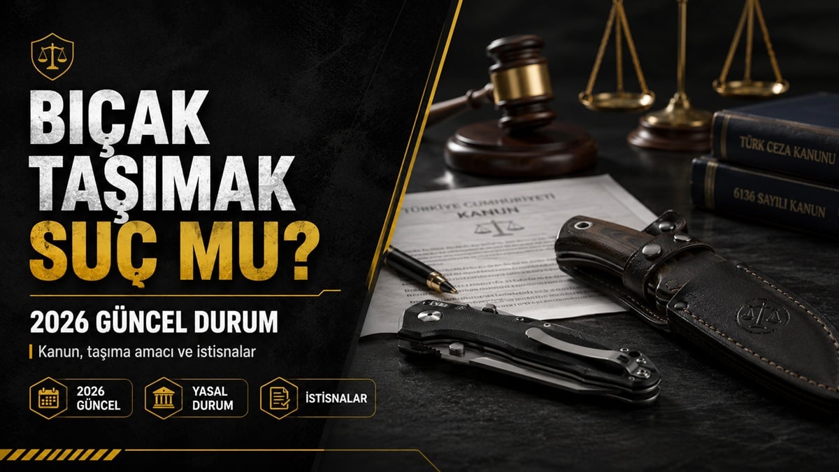 Bıçak taşımak suç mu 2026 güncel mevzuat ve 6136 sayılı Kanun