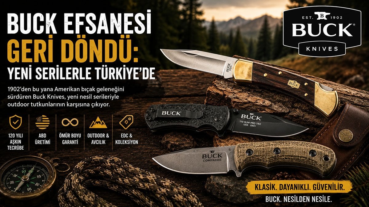 Buck bıçakları ve katlanır çakı modellerini anlatan haber görseli