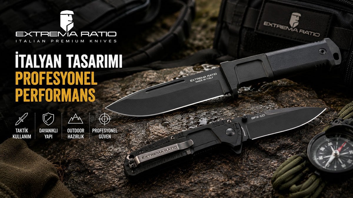 Extrema Ratio bıçak modellerini ve profesyonel outdoor ekipman kültürünü anlatan haber görseli