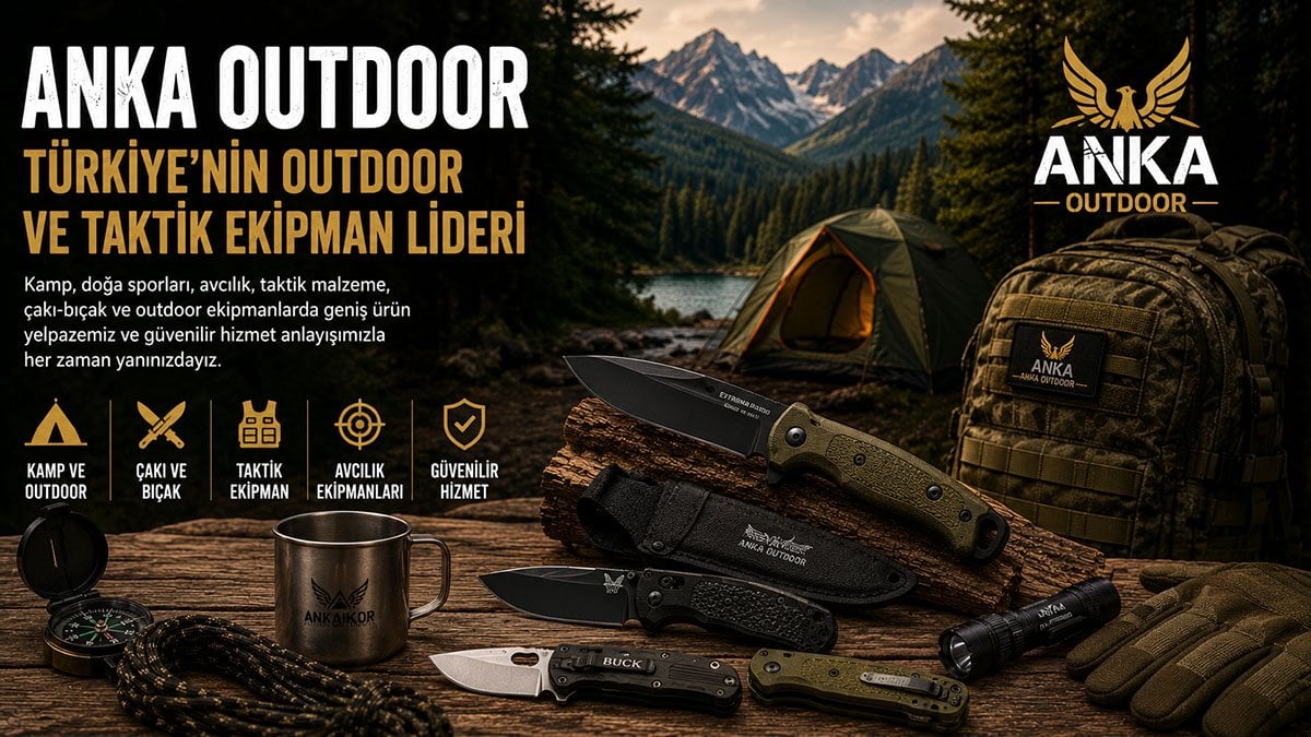 Anka Outdoor outdoor ve taktik ekipman mağazasını anlatan kurumsal görsel