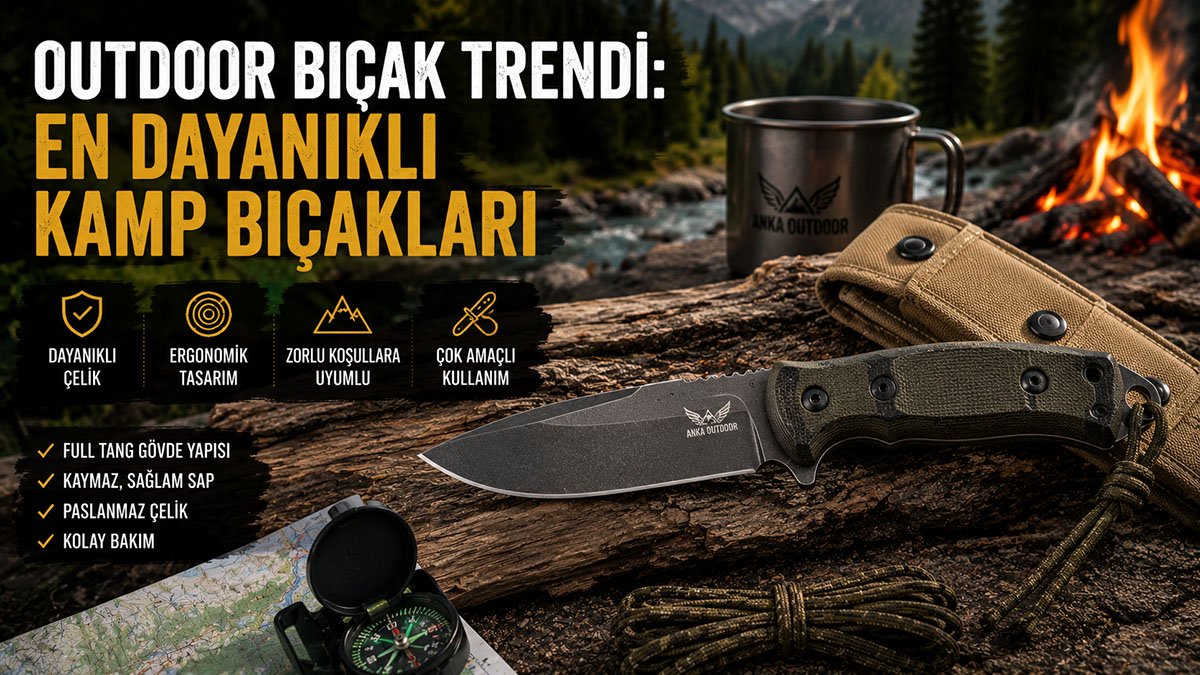 Outdoor bıçak trendi ve dayanıklı kamp bıçağı modellerini anlatan haber görseli