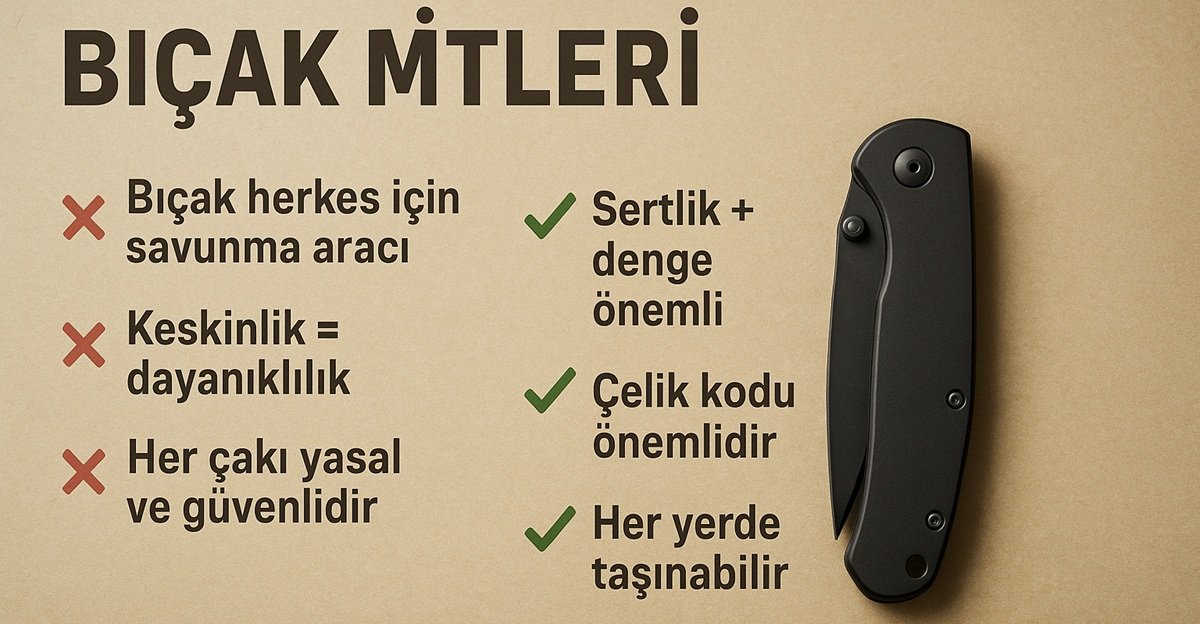 Bıçak Mitleri ve Gerçekler İllüstrasyonu