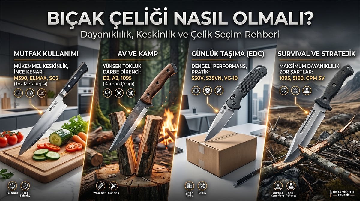 Bıçak Çeliği Nasıl Olmalı?
