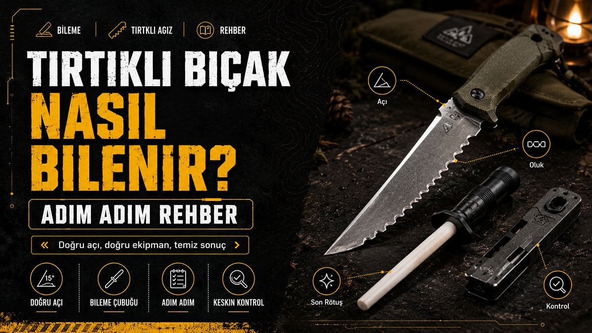 Tırtıklı Bıçak Nasıl Bilenir?