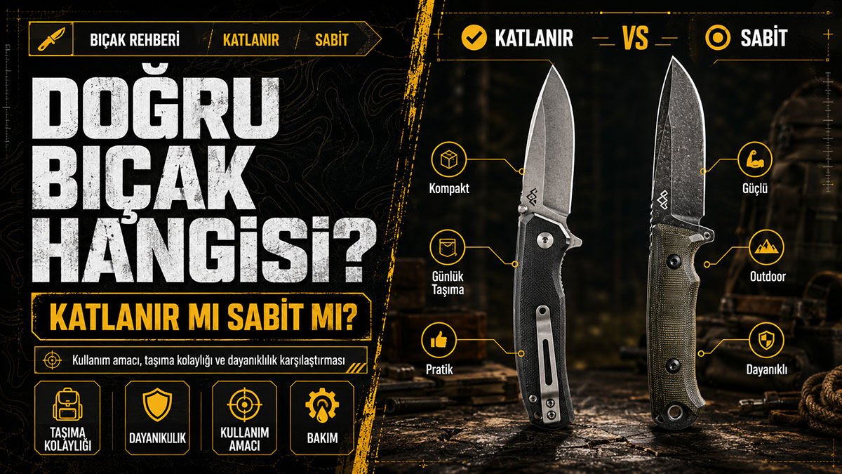 Doğru Bıçak Hangisi? Katlanır Mı Sabit Mi?