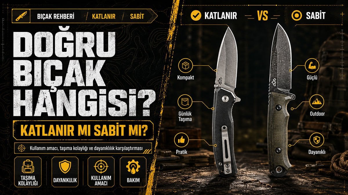 Doğru Bıçak Hangisi? Katlanır Mı Sabit Mi?
