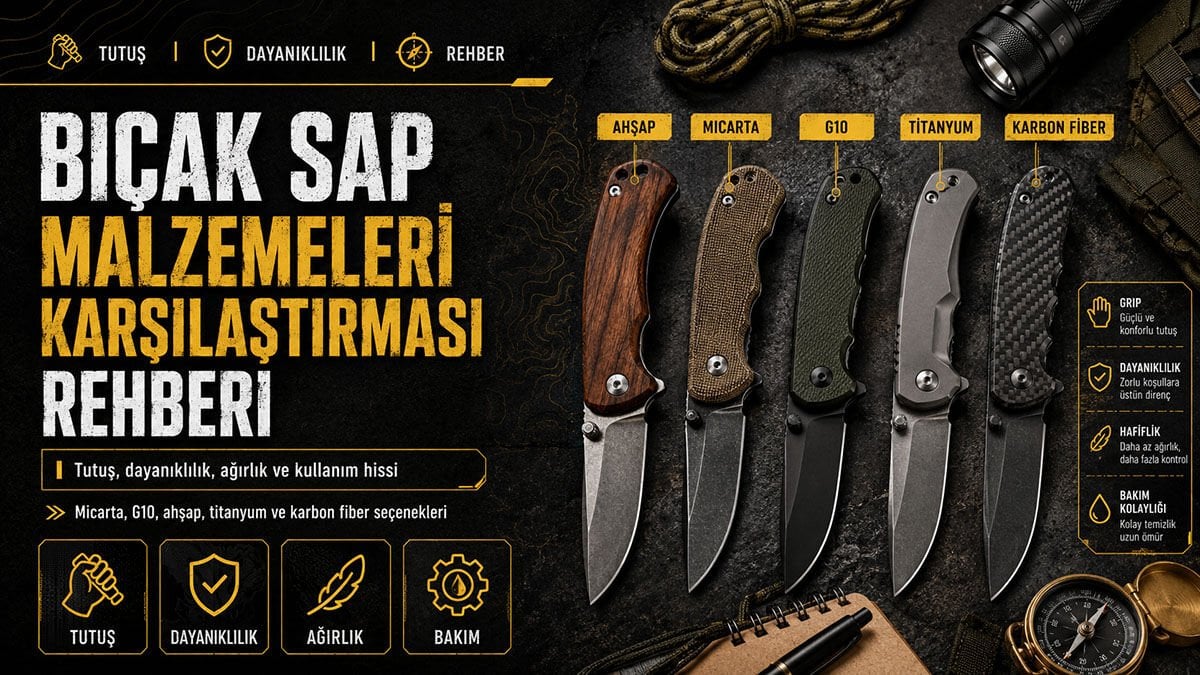 Bıçak Sap Malzemeleri Karşılaştırması Rehberi