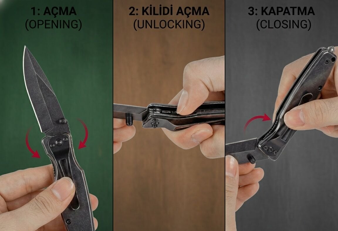 Bıçak Nasıl Açılır ve Kapatılır?