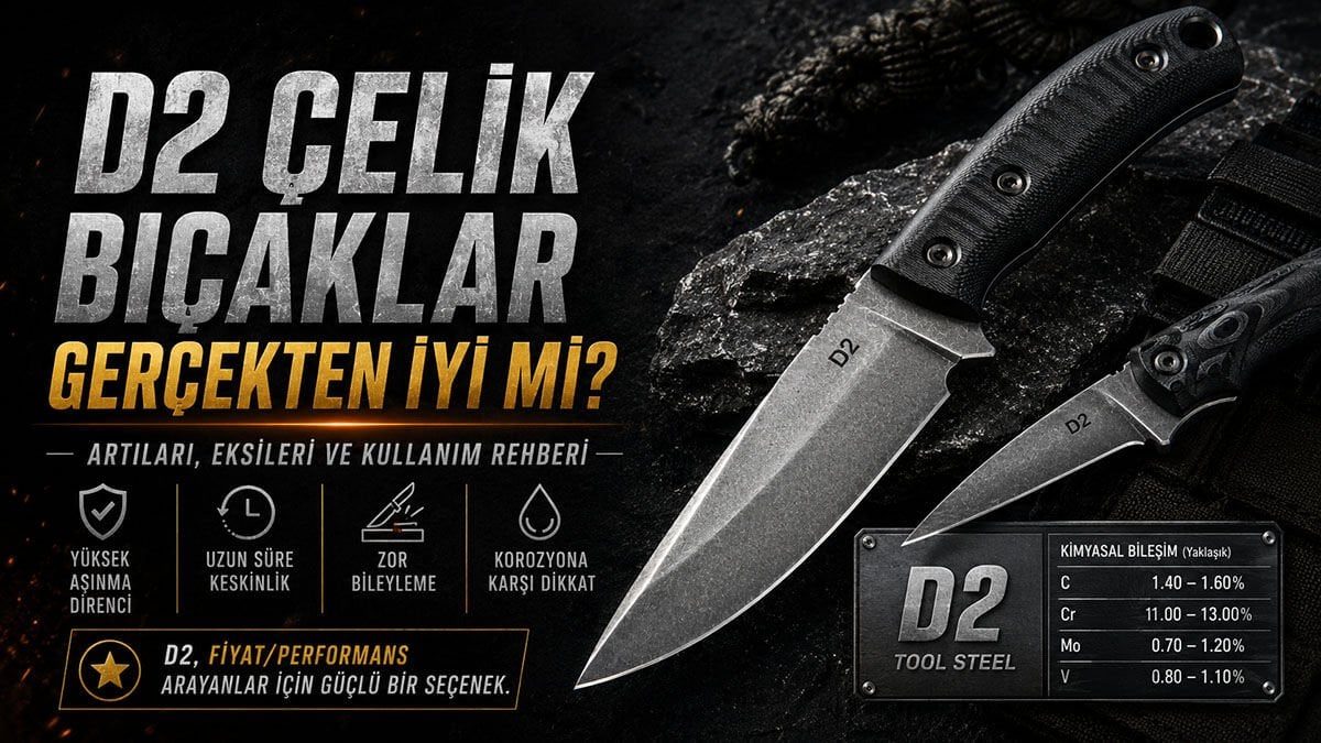D2 Çelik Bıçaklar Gerçekten İyi mi?