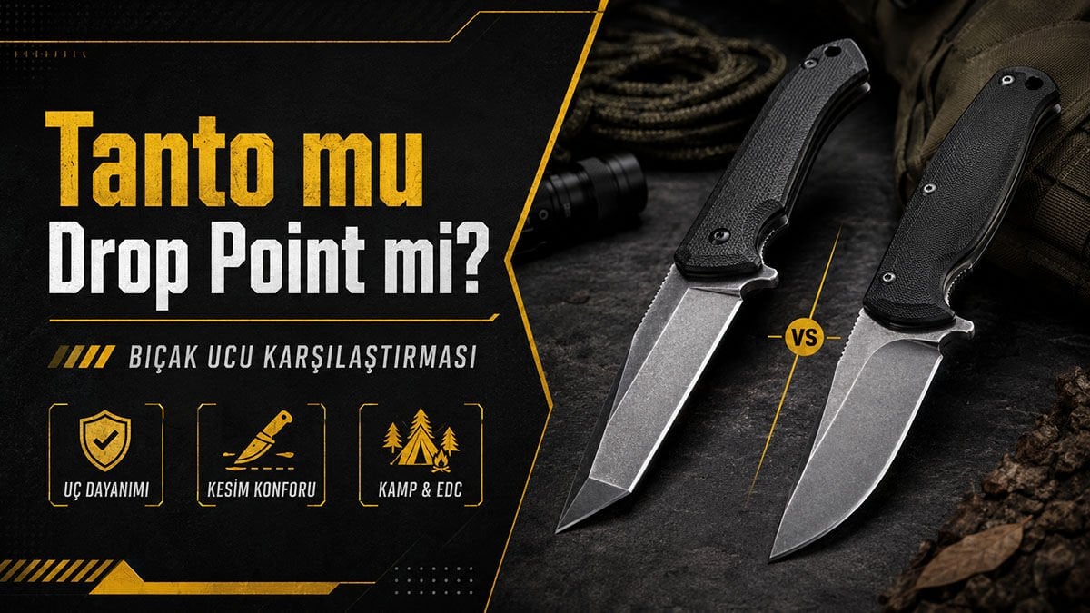 Tanto mu Drop Point mi? Bıçak Ucu Karşılaştırması