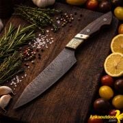 Tsukishiro Damascus Kiritsuke Şef Bıçağı