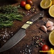 Tsukishiro Damascus Kiritsuke Şef Bıçağı