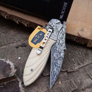 Buck Damascus Çelik Desenli Çakı