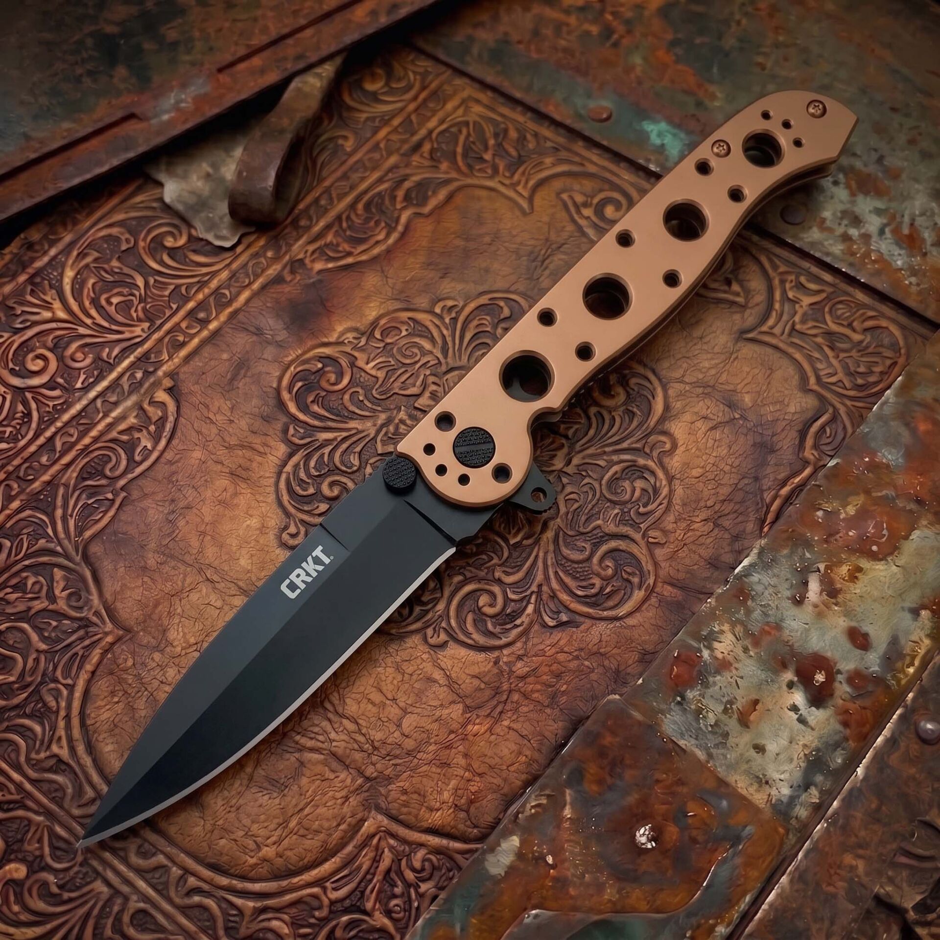 CRKT M16-03BK Bronze Spear Point Çakı
