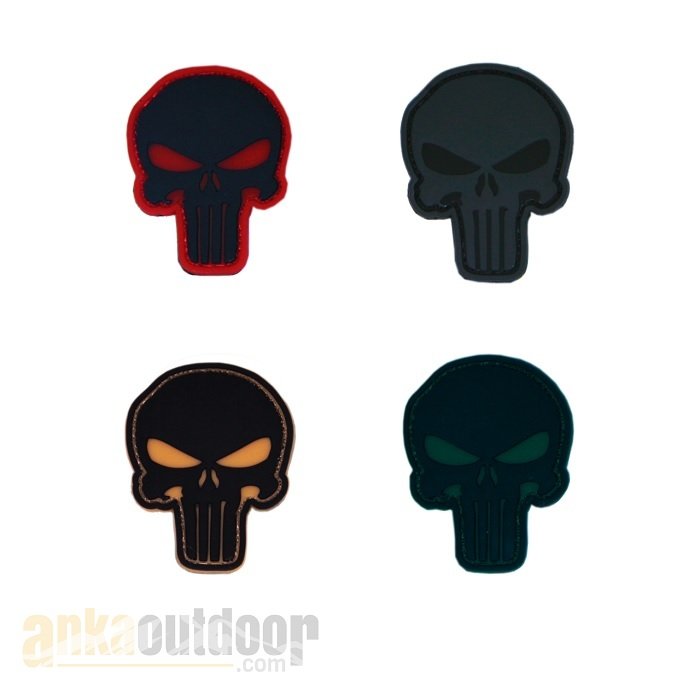 Anka Plastik Punisher Pathç Kol Peç Siyah