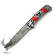 Columbia Gerçek Damascus Çakı