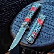 Columbia Gerçek Damascus Çakı