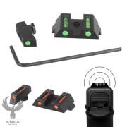 Glock 17/19 Fiber Optik Fosforlu Gez Arpacık Seti