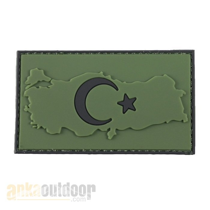 Anka Plastik Harita Türk Bayrağı Peç Haki