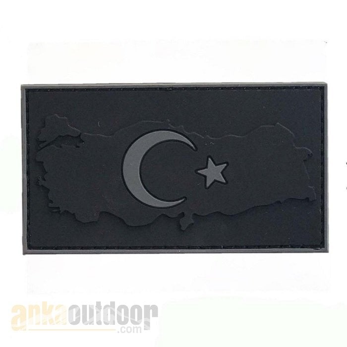 Anka Plastik Harita Türk Bayrağı Peç Siyah