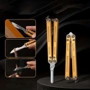 EDC Kelebek Neşter Cep Bıçağı Sarı