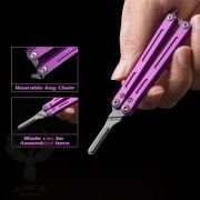 EDC Kelebek Neşter Cep Bıçağı Mor