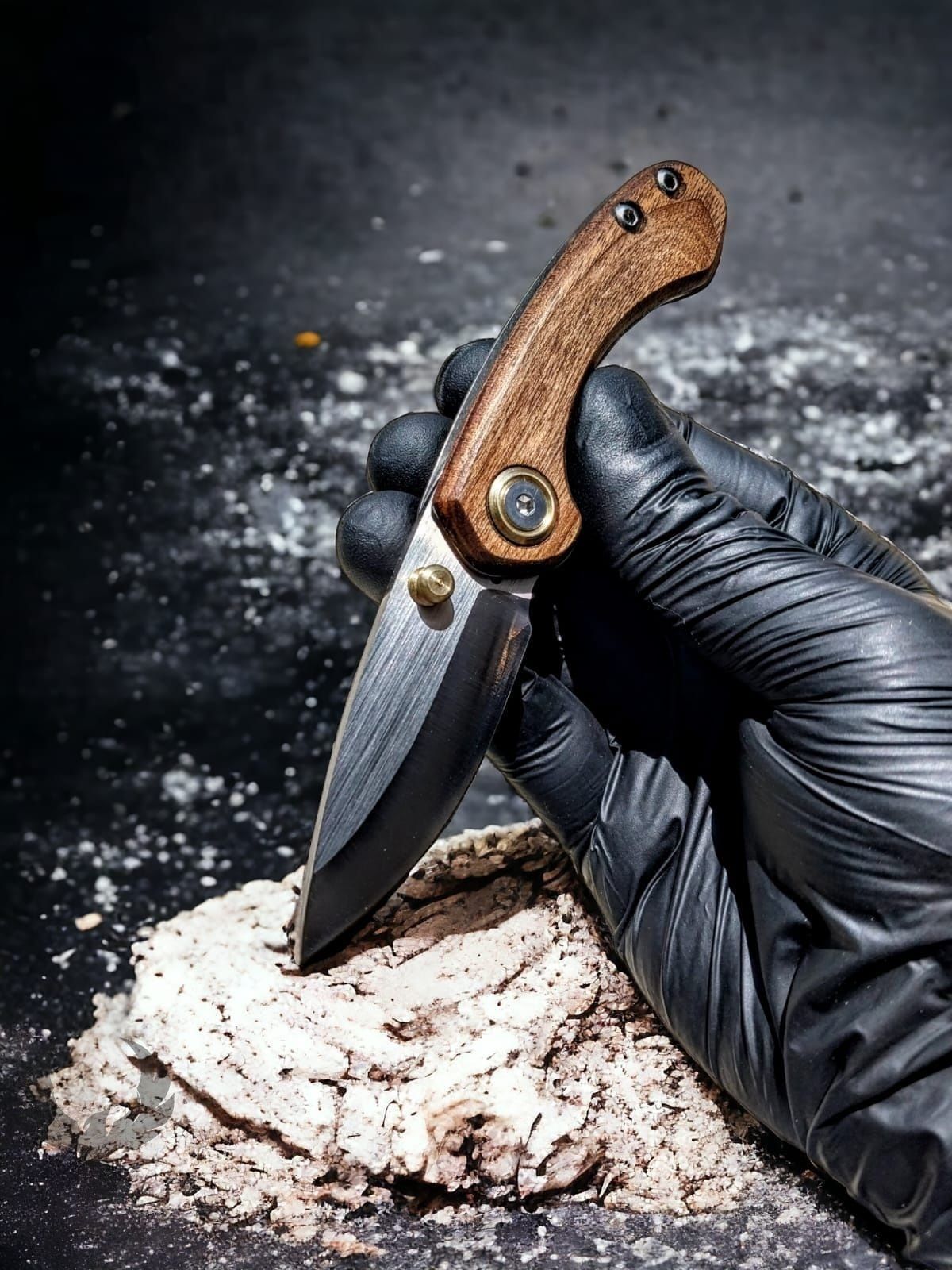 Leader Knives F101 Sapelli African Wood Çakı