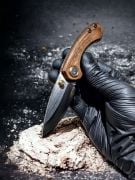 Leader Knives F101 Sapelli African Wood Çakı