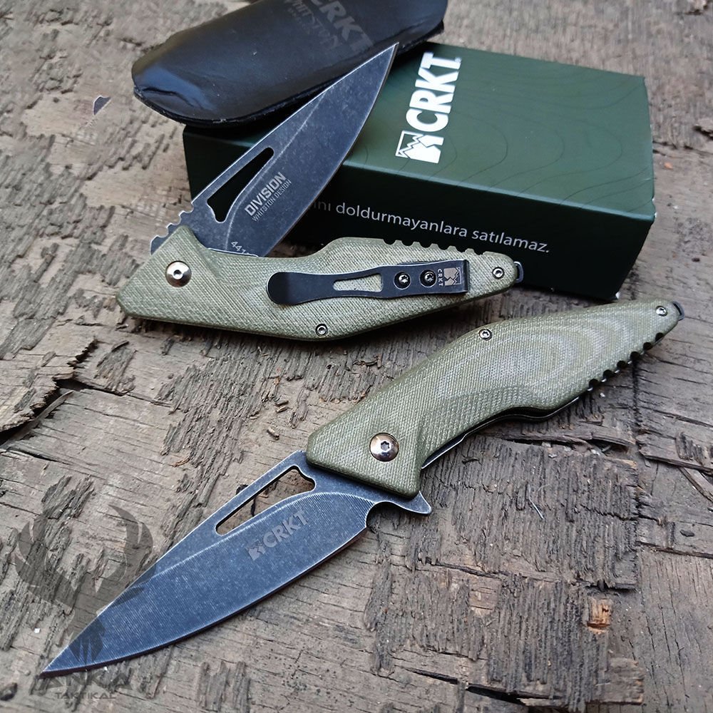 CRKT 4416 Division Deri Kılıflı Çakı
