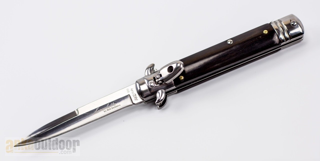 AKC Leverletto İtalyan Bıçak Siyah