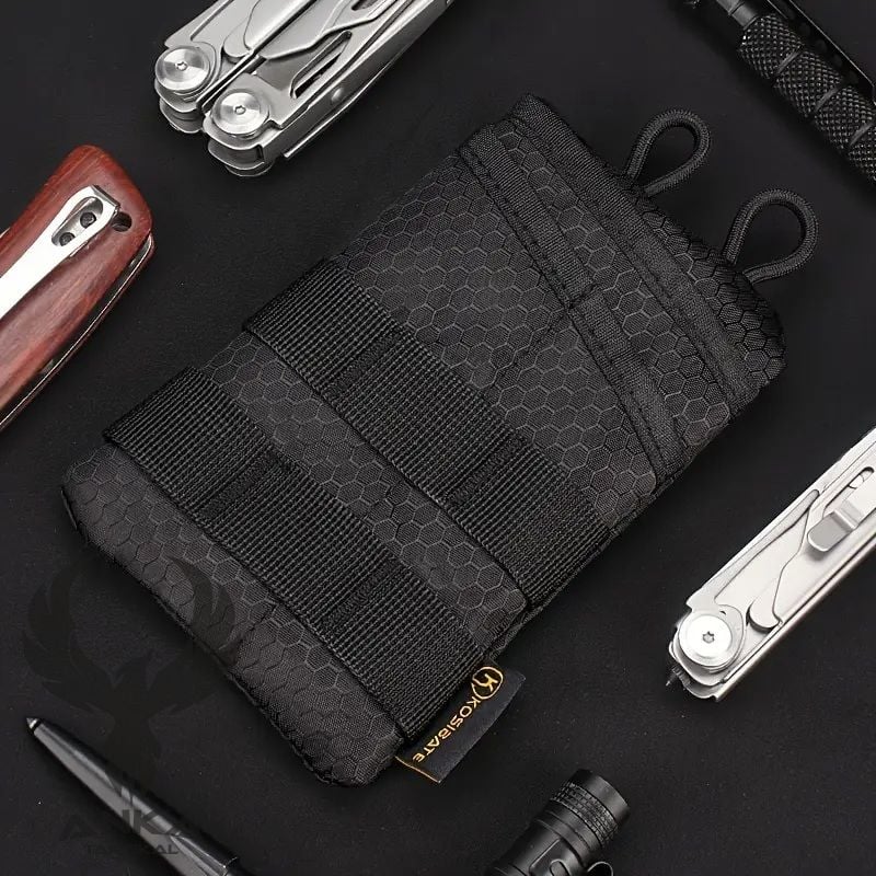 Kosibate Patch EDC Organizer Cüzdan Siyah