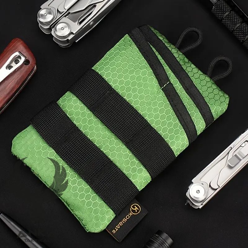 Kosibate Patch EDC Organizer Cüzdan Yeşil