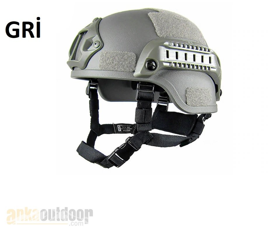 Airsoft Koruyucu Kask Gri