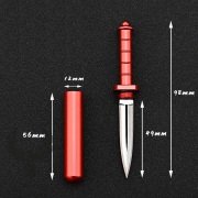Kapsül Anahtarlık Kolye Mini Bıçak