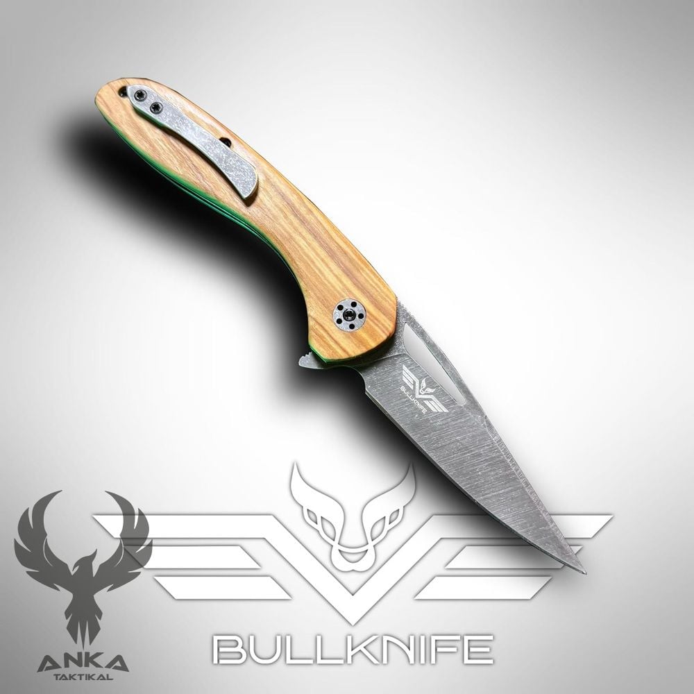 Bull Knife Flipper Cep Çakısı Zeytin