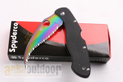 Spyderco Civilian VG10 Karambit Klon Rainbow