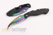 Spyderco Civilian VG10 Karambit Klon Rainbow