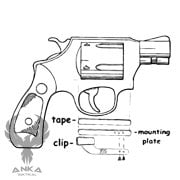 Revolver Tabanca Tutucu Klips