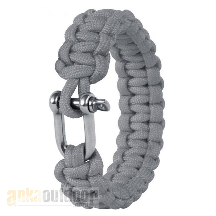Parakord Bileklik Metal Gri