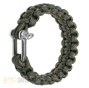 Parakord Bileklik Metal Haki