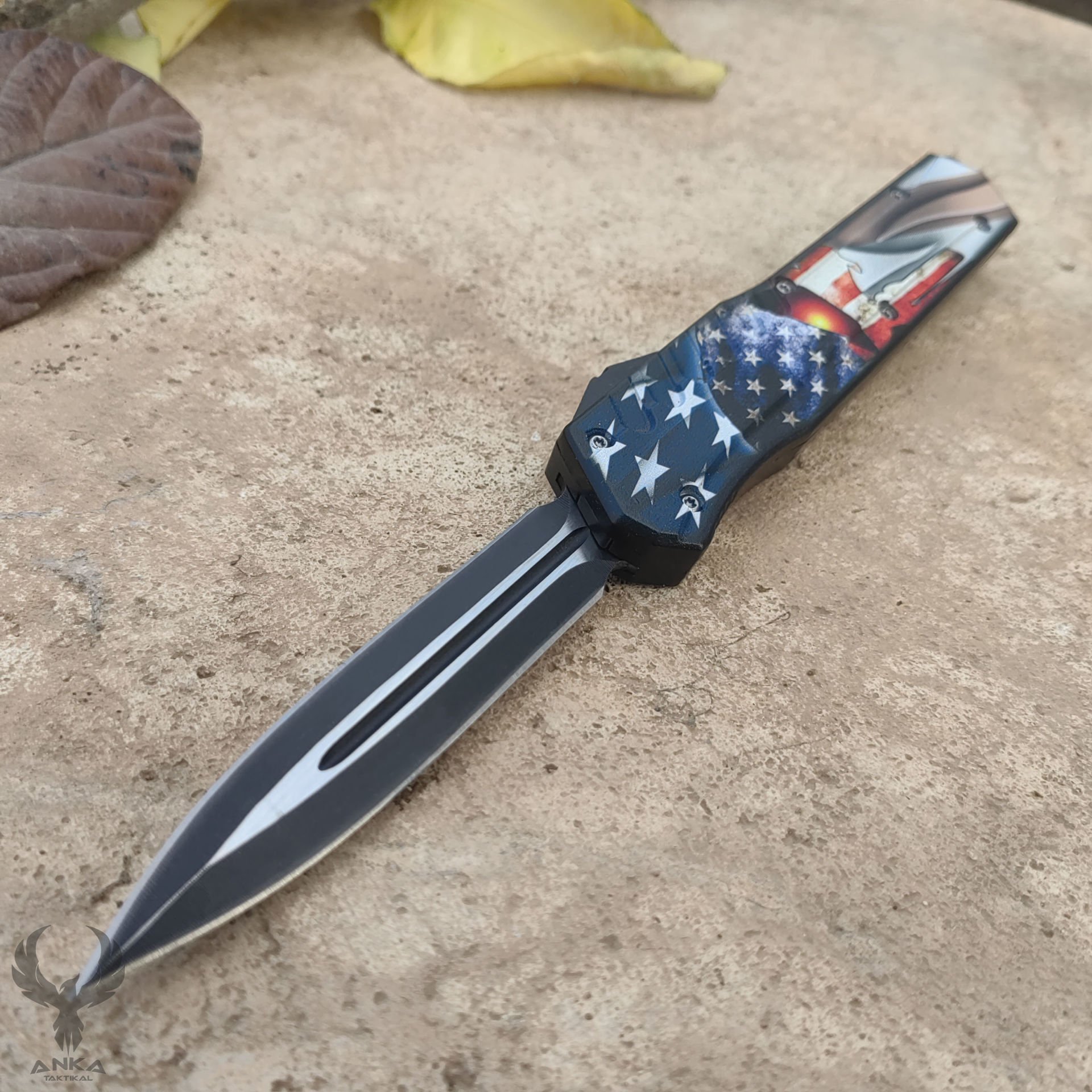 Microtech Cypher Otomatik Bıçak Captain America