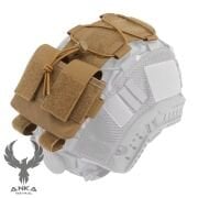 MK2 Taktik Kask Batarya Çantası Kahve