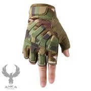 Anka Tactical Combat Kesik Eldiven Multicam - M