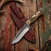 Stagmoor N690 Geyik Boynuzu Bushcraft Bıçağı