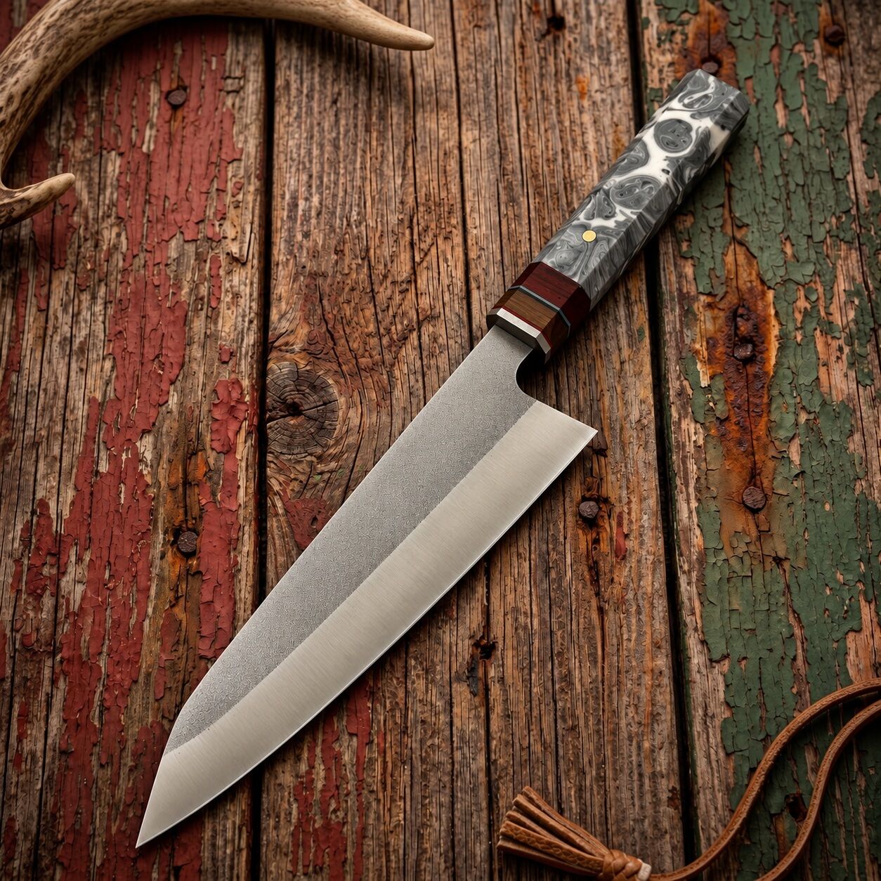 Carmine Kiritsuke N690 Profesyonel Şef Bıçağı Gri