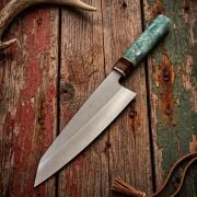 Carmine Kiritsuke N690 Profesyonel Şef Bıçağı Turkuaz