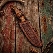 Amberfall Damascus El Yapımı Kamp Bıçağı