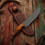 Amberfall Damascus El Yapımı Kamp Bıçağı
